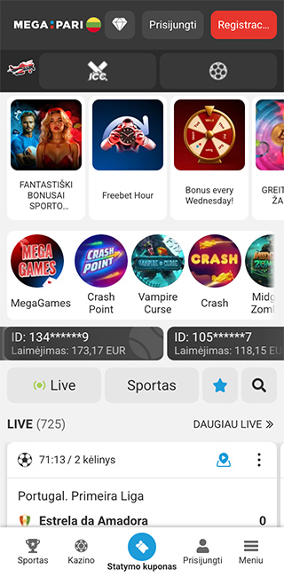 Megapari Mobilioji Programele